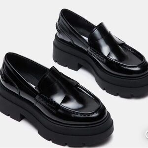Steve Madden super platform loafers - give major height!